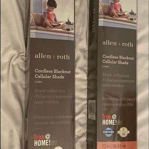 Two Cordless Blackout Cellular Shades